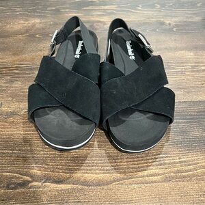 Women’s Timberland Malibu Wave Basic Black Suede Back-strap Sandals